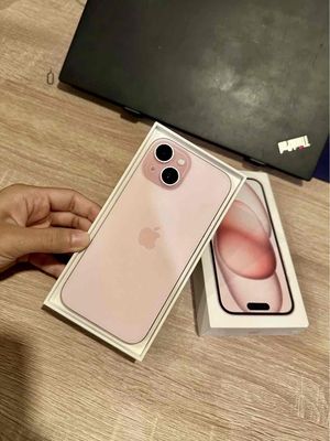 iPhone 15 128G Hồng FULLBOX NEW BH APPLE 2025