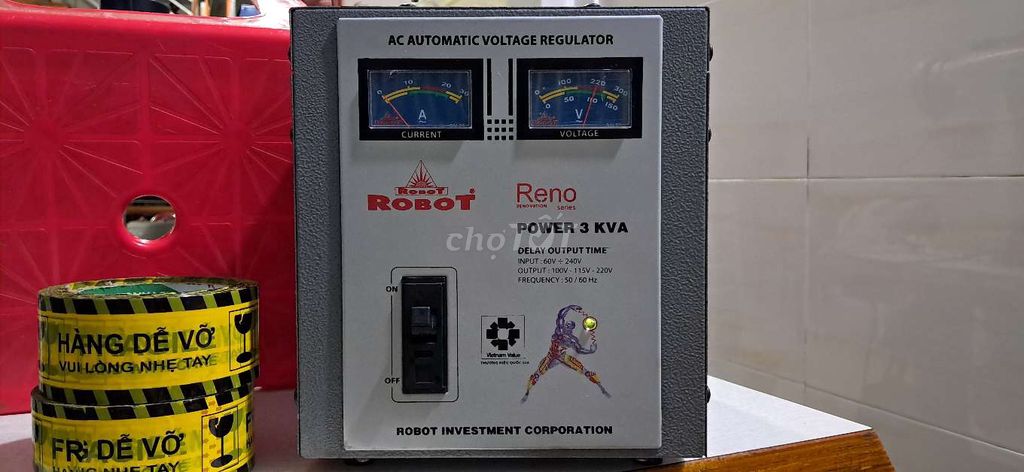 ÔN ÁP 3KVA ROBOT reno ĐIỆN  220V ~ 100V ~ 115V