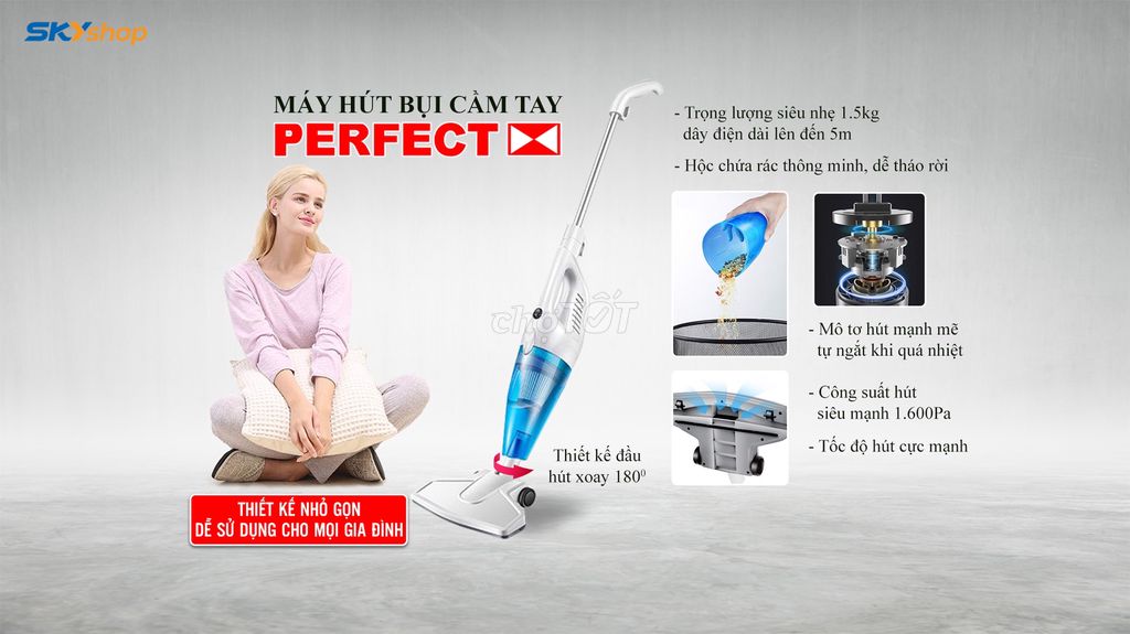 Máy hút bụi mini cầm tay Perfect