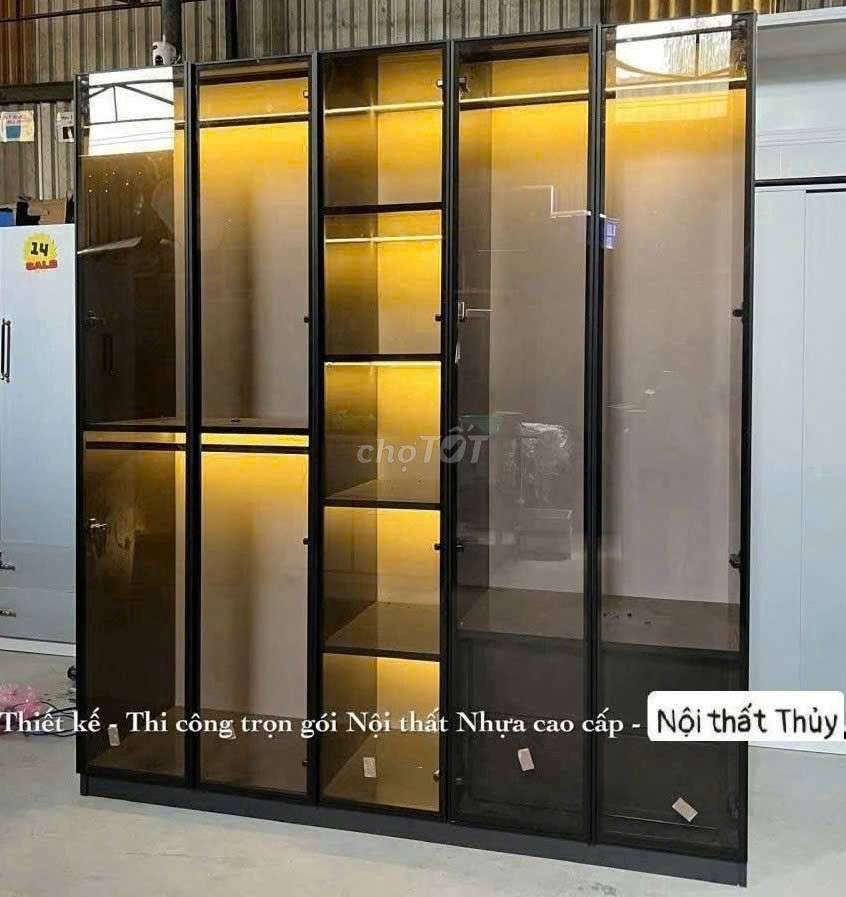 Tủ quần áo Nhựa cao cấp cánh kính khung nhôm . Mua bán Tủ, kệ gia đình tại Quận 10 Tp Hồ Chí Minh được đăng bởi Phương thủy hình 1