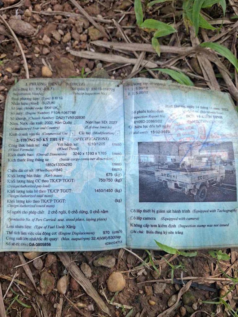 bán xuzuky 202 còn 2 năm xem xe Tây Ninh. Mua bán Xe tải, xe ben tại Huyện Dương Minh Châu Tây Ninh được đăng bởi chà là hình 5
