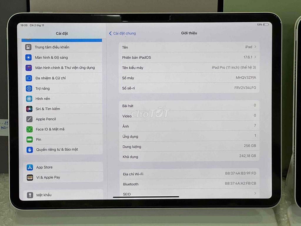 iPad Pro 11in 2022 Chip M1 (Gen3) 256GB Keng P95%. Mua bán Máy tính bảng tại Thành phố Thủ Đức Tp Hồ Chí Minh được đăng bởi TonTrung Táo Uy Tín  hình 7