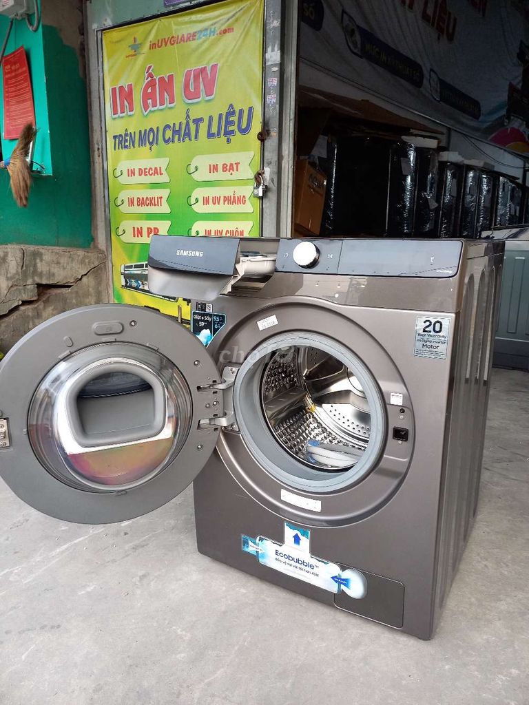 Máy giặt sấy Samsung Addwash Inverter giặt 9.5 kg. Mua bán Máy giặt tại Quận 12 Tp Hồ Chí Minh được đăng bởi Điện máy giá kho hình 3