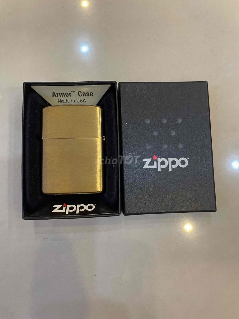 Bật lửa Zippo Armor Case Vàng đồng Mỹ. Mua bán Đồ sưu tầm, đồ cổ tại Quận 5 Tp Hồ Chí Minh được đăng bởi Tên chưa cung cấp hình 1