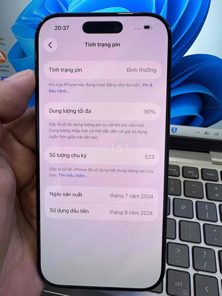iPhone 16 Pro 128GB Đen Quốc tế. Mua bán Điện thoại tại Quận 6 Tp Hồ Chí Minh được đăng bởi QUỐC THIÊN BÁN GÓP 0 ĐỒNG  hình 1