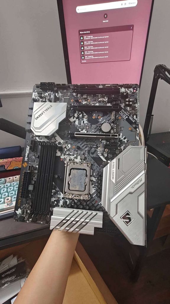 Bo mạch chủ ASRock Z690 Steel Legend D4. Mua bán Linh kiện (RAM, Card...) tại Quận Bắc Từ Liêm Hà Nội được đăng bởi Nguyễn Lộc hình 1