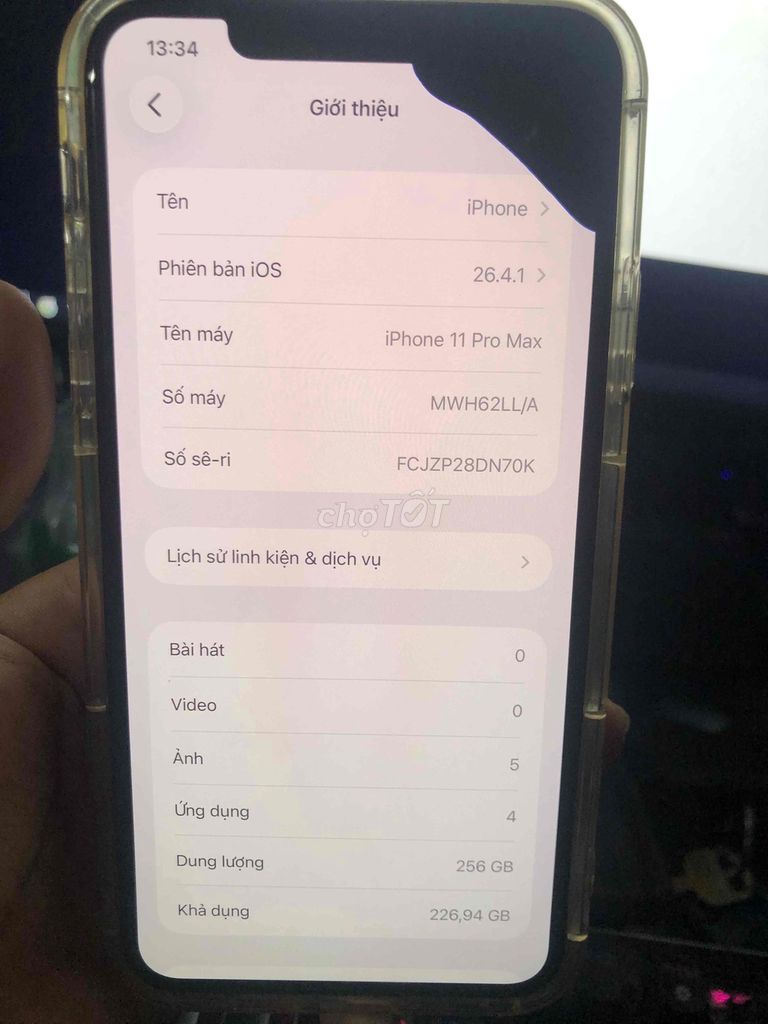 Apple iPhone 11 Pro Max 256GB Hỏng màn hình. Mua bán Điện thoại tại Quận Hai Bà Trưng Hà Nội được đăng bởi Chiến Đỗ hình 1