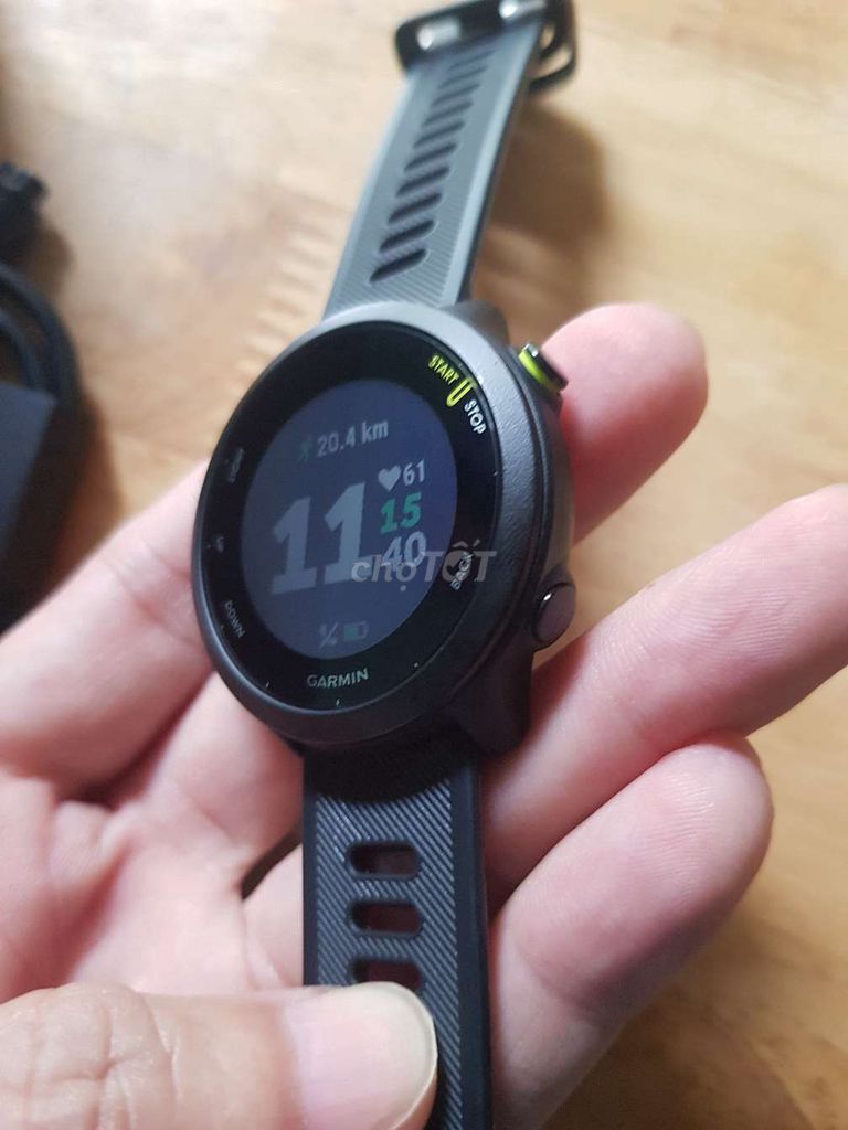 Garmin Forerunner 55 Đen. Mua bán Thiết bị đeo thông minh tại Quận Bình Thạnh Tp Hồ Chí Minh được đăng bởi ST hình 1