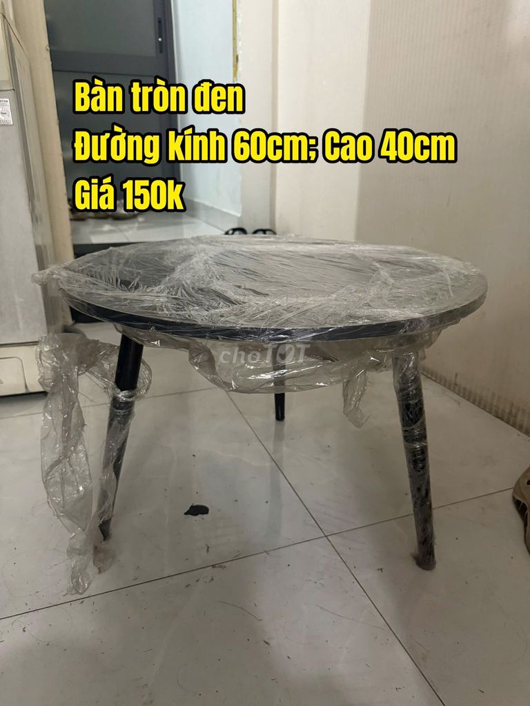 Bàn sofa-cafe Gỗ Tròn 60cm Cao 40cm. Mua bán Bàn ghế tại Quận 10 Tp Hồ Chí Minh được đăng bởi Chị Châu hình 1