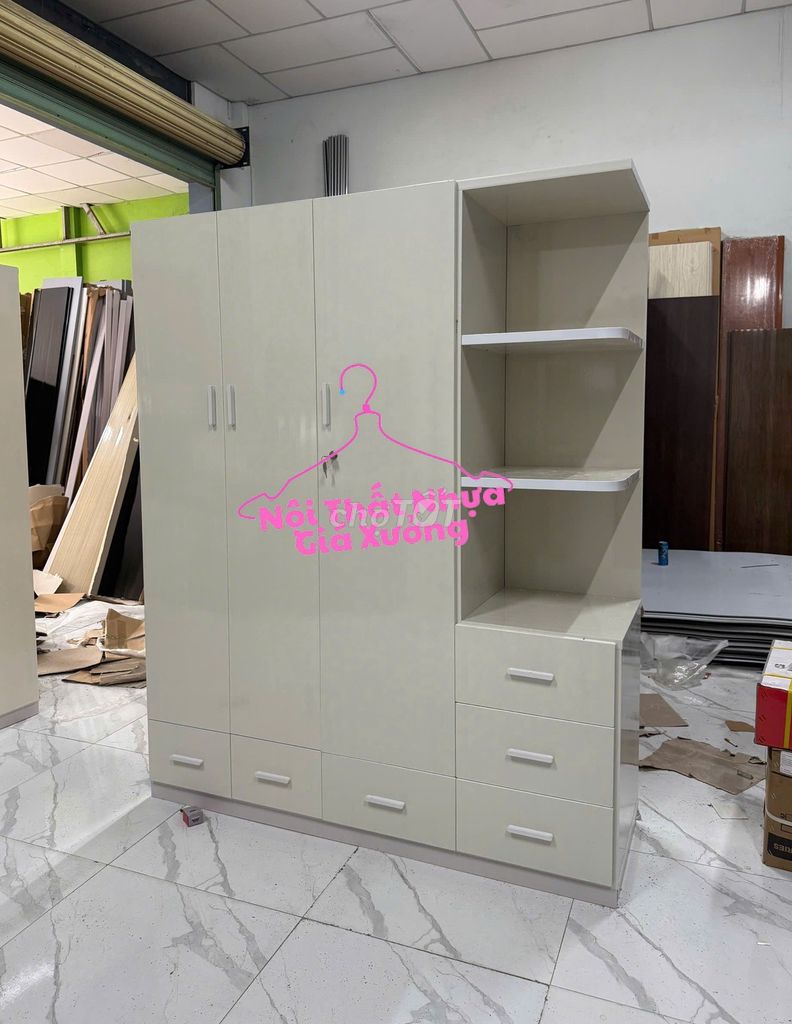 Tủ quần áo-Tủ quần áo-Tủ quần áo-. Mua bán Tủ, kệ gia đình tại Quận 4 Tp Hồ Chí Minh được đăng bởi Nhi Nội Thất Nhựa Giá Xưởng  hình 1
