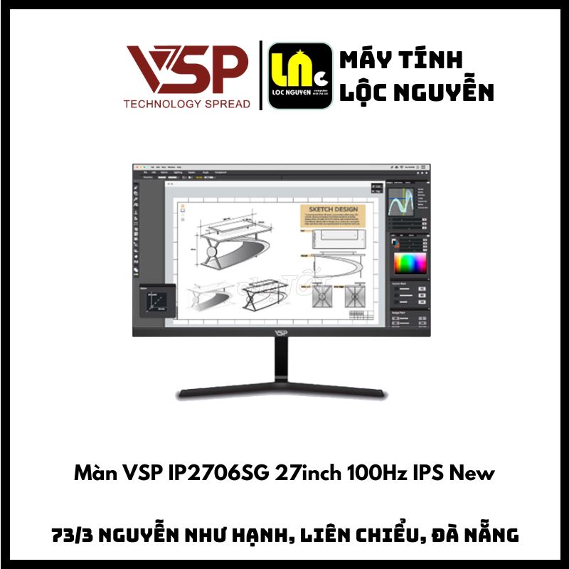 ⚡ SALE màn hình VSP IP2706SG 27inch 100Hz IPS New