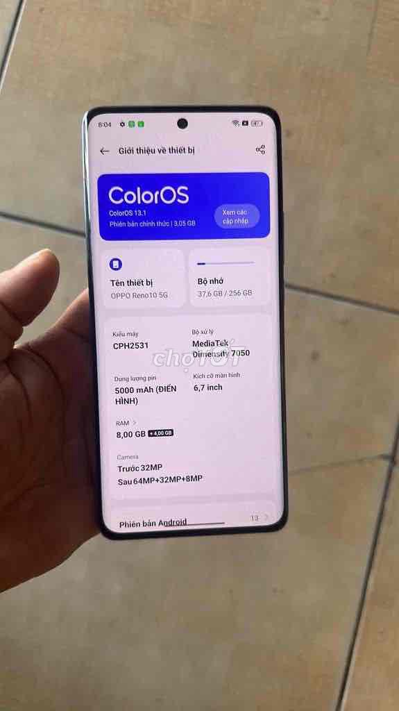 OPPO Reno10 5G 256GB Xanh. Mua bán Điện thoại tại Thành phố Thuận An Bình Dương được đăng bởi Trần Hậu hình 1