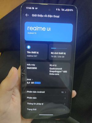 Realme C67 256GB 8GB Snapdragon 685 Đã qua sử dụng