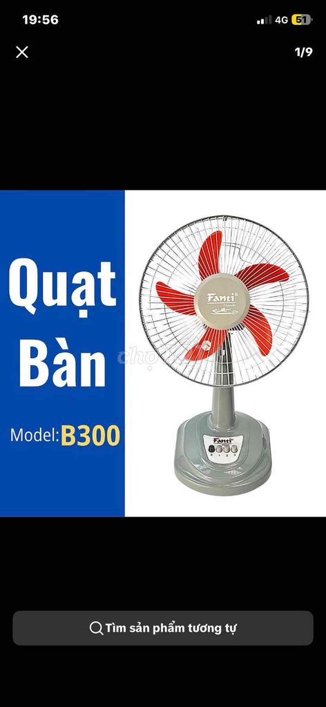 Quạt bàn Fanti B300 Xám. Mua bán Quạt tại Quận 10 Tp Hồ Chí Minh được đăng bởi chinh hình 1