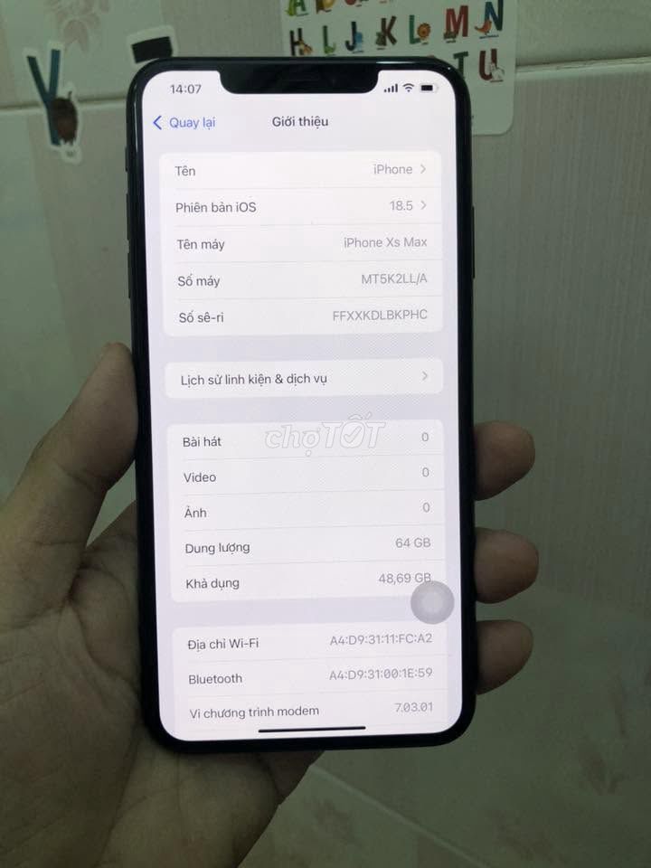 Apple iPhone Xs Max 64GB Đen Đã sử dụng. Mua bán Điện thoại tại Quận 4 Tp Hồ Chí Minh được đăng bởi Hội Đồ Điện Tử hình 1