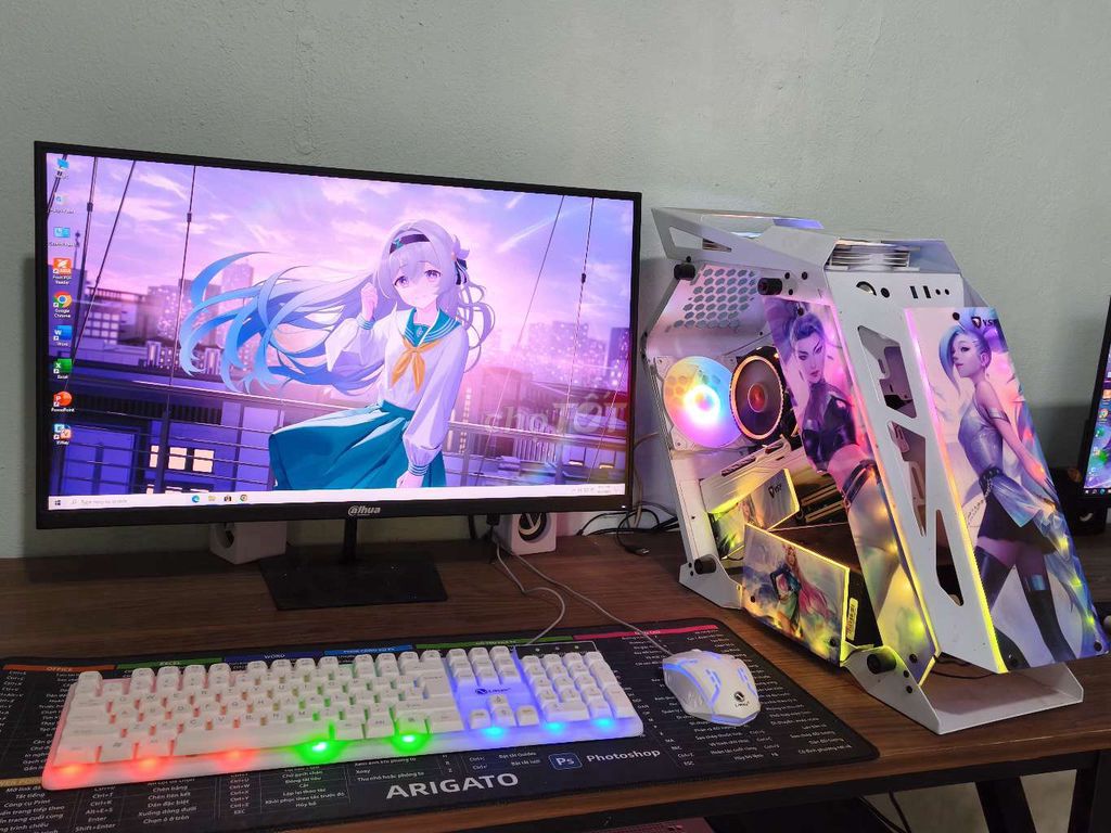 Khách thanh lý Case PC Gaming ES1 ART chơi game ok. Mua bán Máy tính để bàn tại Quận Cẩm Lệ Đà Nẵng được đăng bởi Long hình 1