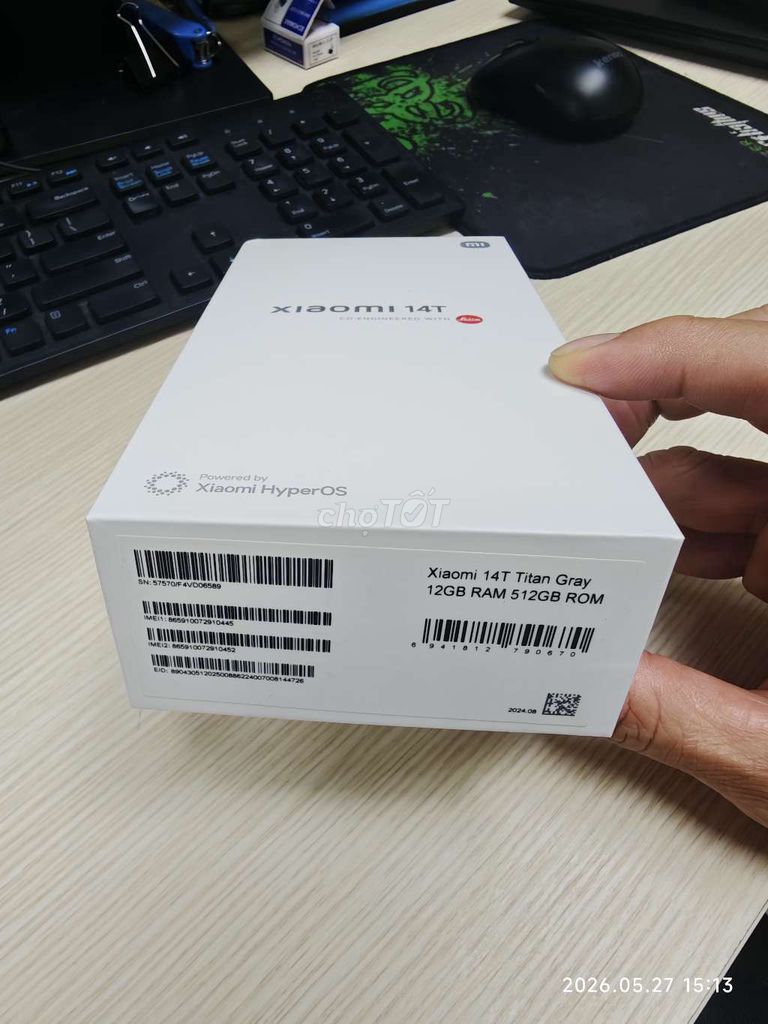 Xiaomi 14T 512GB Xám Chính hãng. Mua bán Điện thoại tại Quận Nam Từ Liêm Hà Nội được đăng bởi Vương Thành hình 1