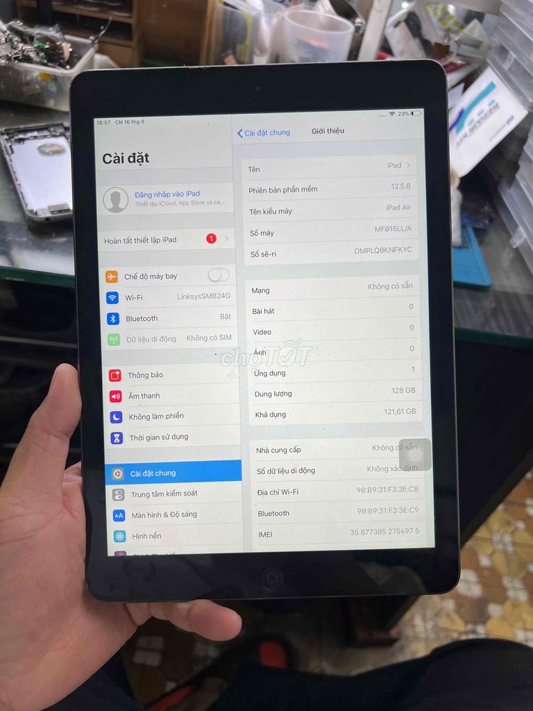Apple iPad Air 4G 128GB Xám. Mua bán Máy tính bảng tại Quận Thanh Xuân Hà Nội được đăng bởi Hoàng Huy Đỗ hình 1