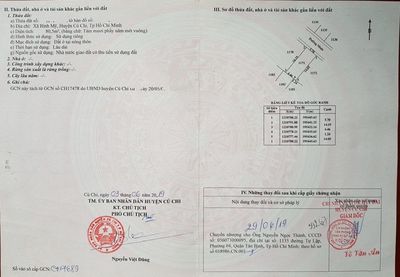 CẦN BÁN ĐẤT SỔ ĐỎ ĐƯỜNG VÕ VĂN BÍCH-XÃ BÌNH MỸ-CỦ CHI