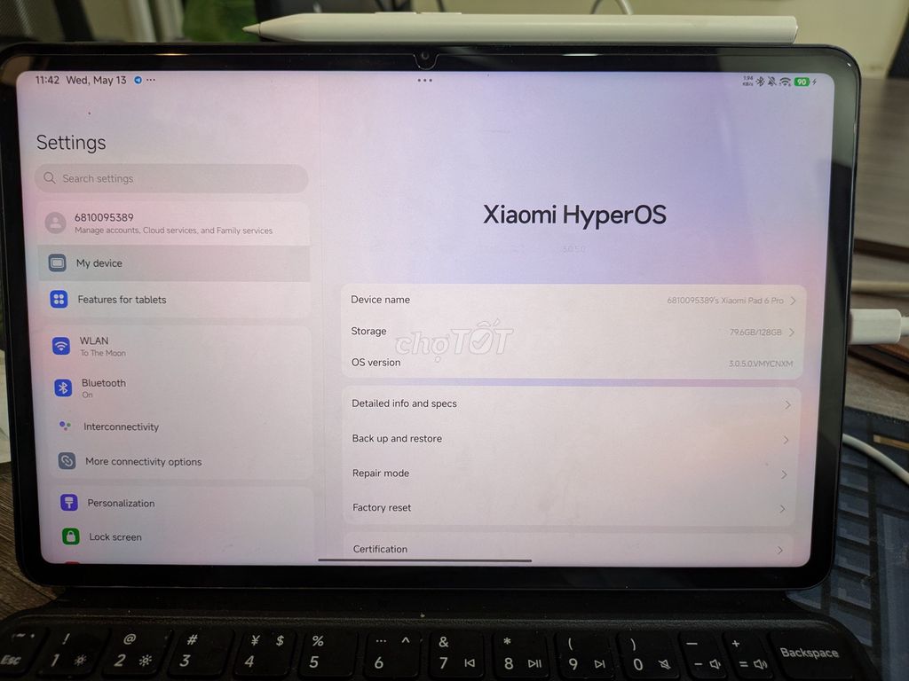 Xiaomi Pad 6 Pro 11 inch 8GB/128GB. Mua bán Máy tính bảng tại Quận Hai Bà Trưng Hà Nội được đăng bởi Vincent Vu hình 1