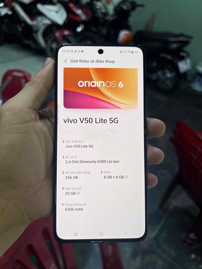 Vivo V50 Lite 5G 256GB Đen. Mua bán Điện thoại tại Thành phố Thuận An Bình Dương được đăng bởi CÁT hình 1