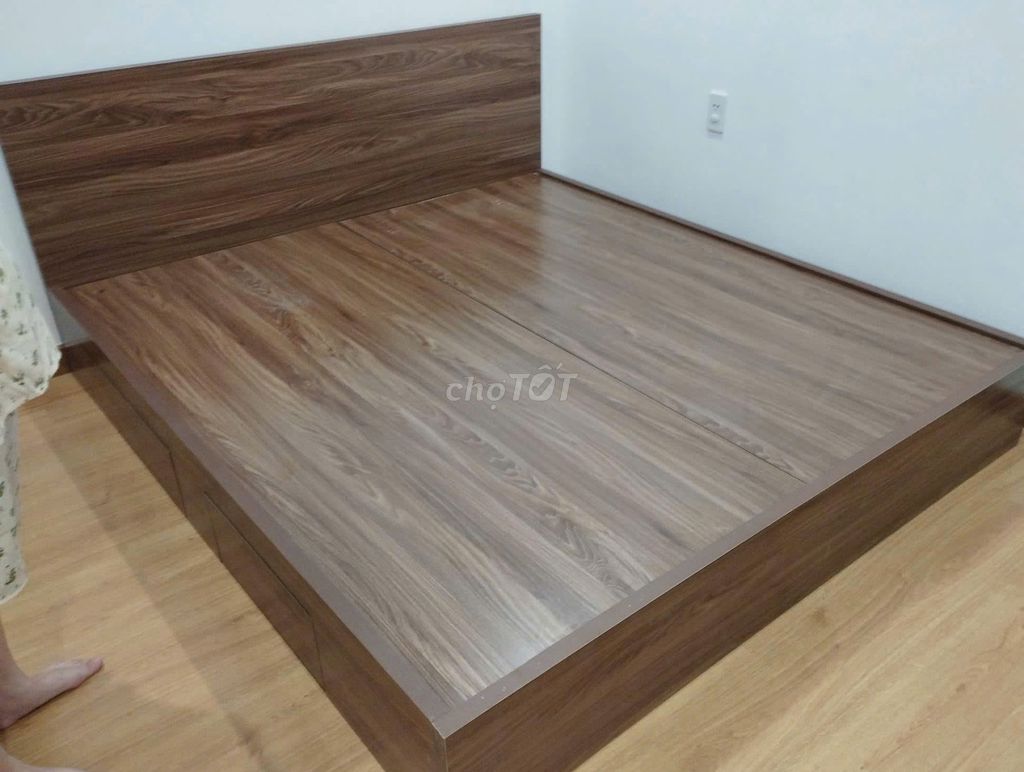 Giường NGủ gỗ công nGHiệp MDF 1m8x2m GIAO NHANH 2h