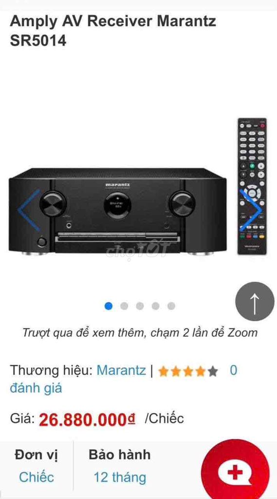 Amply MARANTZ -SR 5014  như mới