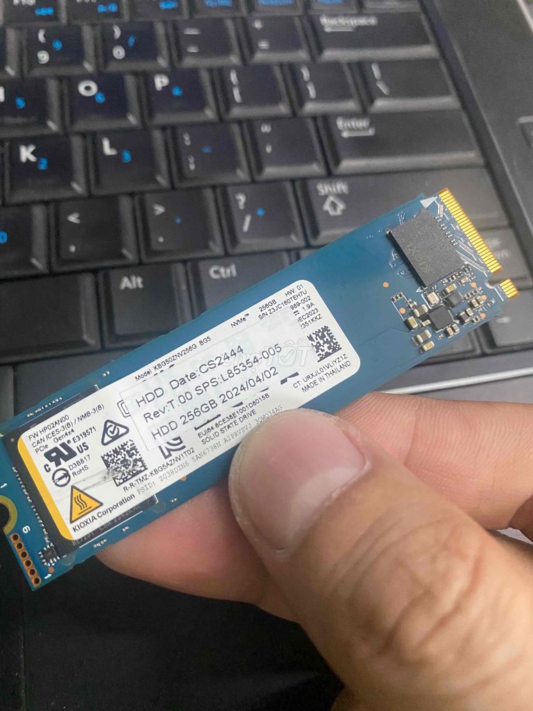 SSD Nvme 256G Kioxia Gen 4 máy Hp chuẩn 100%