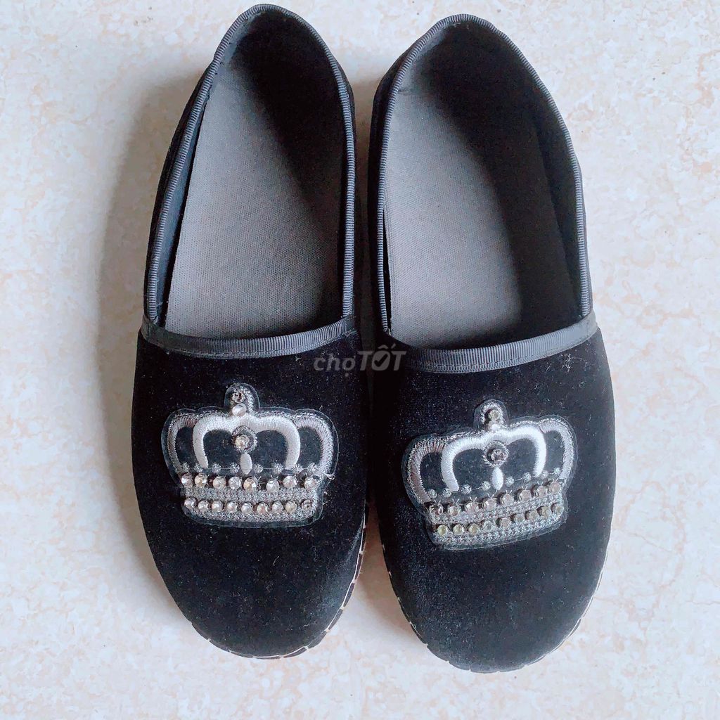 Giày lười nam vải nhung Đen. Mua bán Giày dép tại Huyện Gia Lộc Hải Dương được đăng bởi Điện máy nhật úc hình 1