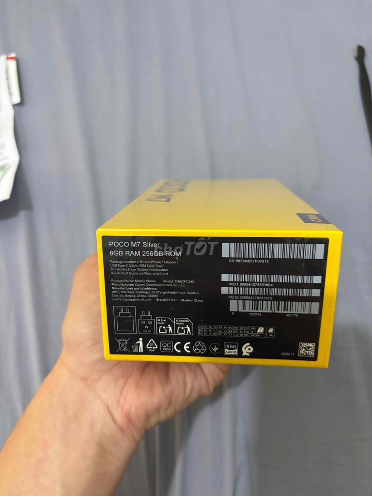 Xiaomi Poco M7 256GB Bạc Nguyên seal. Mua bán Điện thoại tại Huyện Đức Trọng Lâm Đồng được đăng bởi Henry hình 1