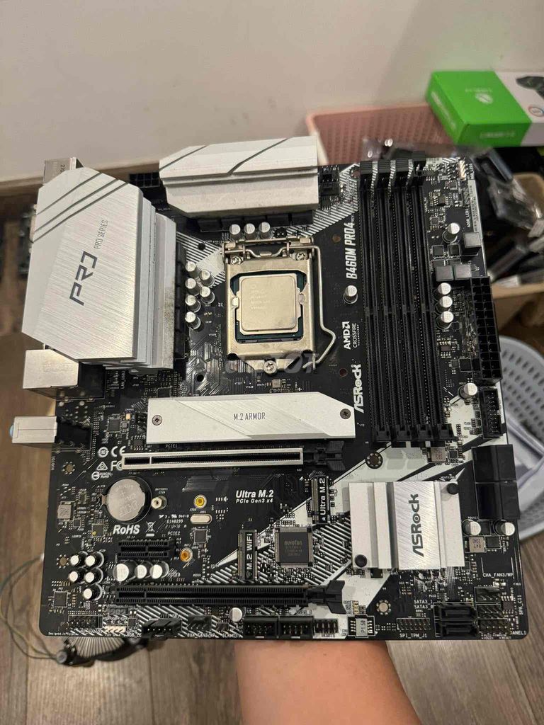 Bo mạch chủ ASRock B460M Pro Intel Core i5 10400. Mua bán Linh kiện (RAM, Card...) tại Thành phố Dĩ An Bình Dương được đăng bởi Đình Quang Vũ hình 1