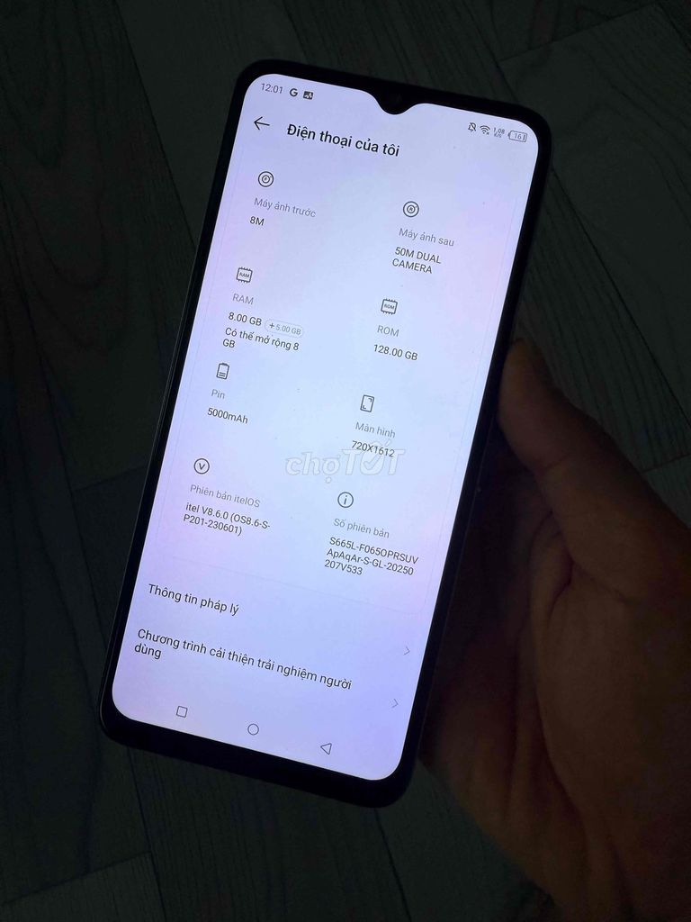 Itel S23Trắng 128GB. Mua bán Điện thoại tại Quận 3 Tp Hồ Chí Minh được đăng bởi giá lái hình 1