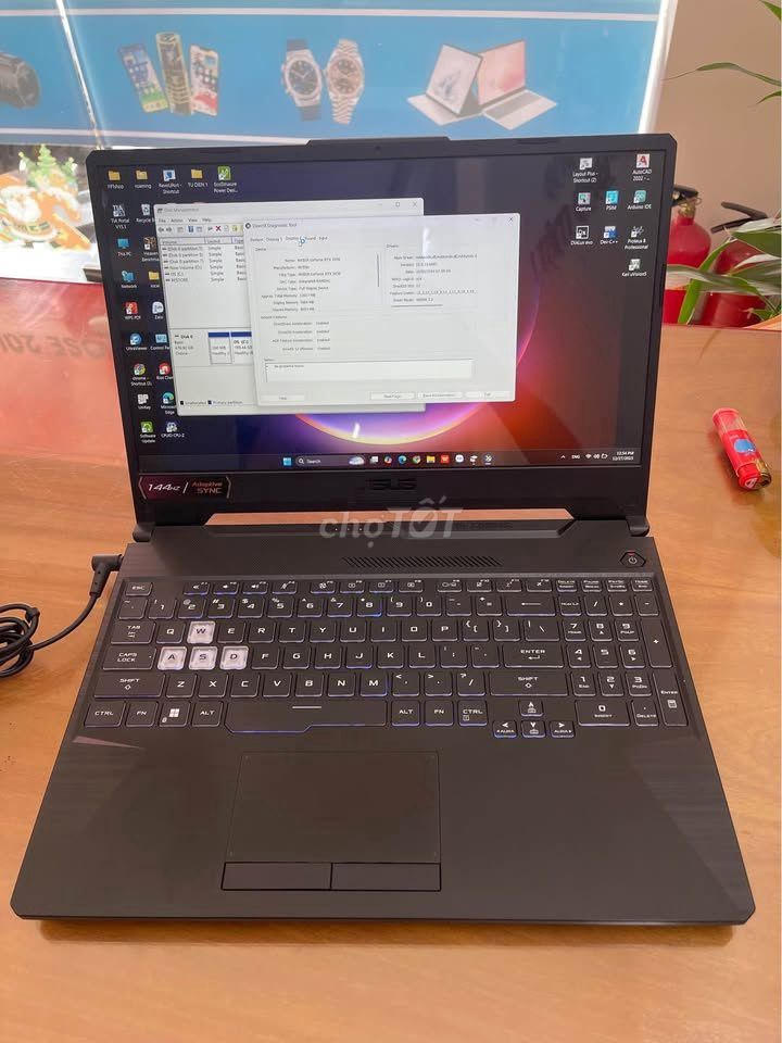 ASUS TUF FX 506 16GB/SSD 256GB VGA 1650 Đen. Mua bán Laptop tại Thành phố Vinh Nghệ An được đăng bởi Văn lợi Chu hình 1