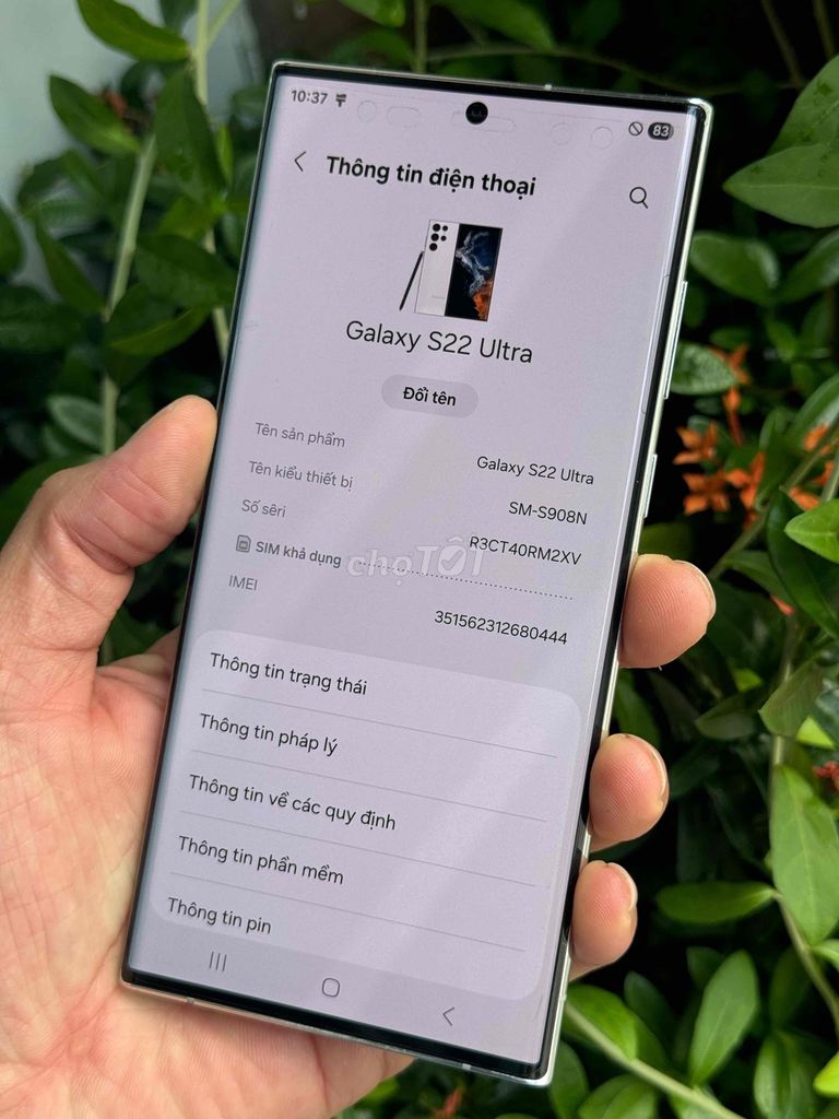 Samsung Galaxy S22 Ultra 256GB Trắng. Mua bán Điện thoại tại Quận Bình Thạnh Tp Hồ Chí Minh được đăng bởi hồ thanh hải hình 5