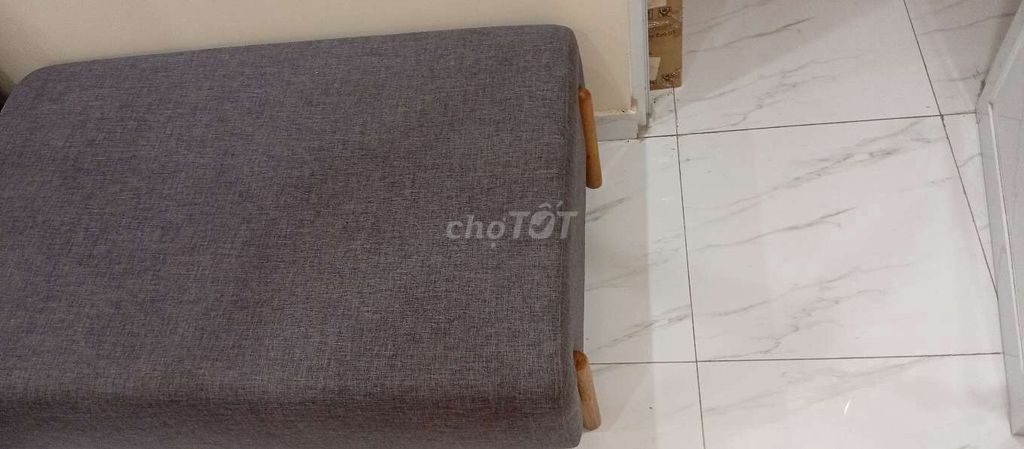 Ghế nệm Xám Vải Gỗ 60cm. Mua bán Bàn ghế tại Thành phố Thủ Đức Tp Hồ Chí Minh được đăng bởi luong hình 1