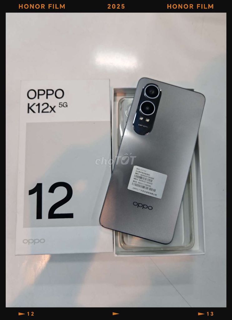 Oppo K12x 5G Like new 98%. Mua bán Điện thoại tại Huyện Bàu Bàng Bình Dương được đăng bởi Thanh Hùng hình 1