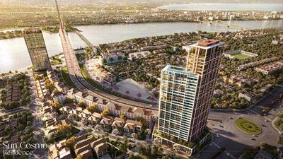 Rent · Sun Cosmo Recidence đà nẵng · 1 bd · 52 м² · Quận Ngũ Hành Sơn, ул. Trần Thị Lý