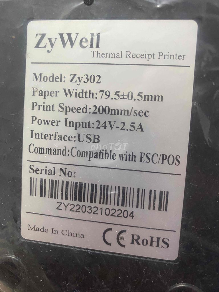 Máy in đơn Zywell ZY302 new 99% dùng review 1 lần