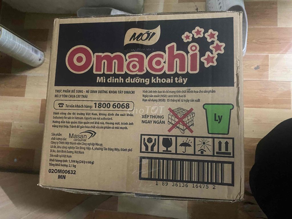 Mì thùng omachi ly