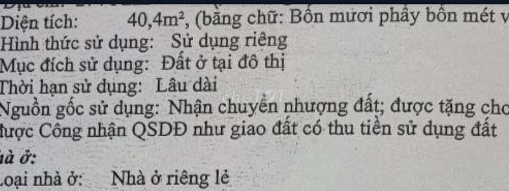 Mặt tiền Phan Văn Trị_Hiện trạng 44m2_4 tầng BTCT_Hoàn công_Vỉa hè 4m