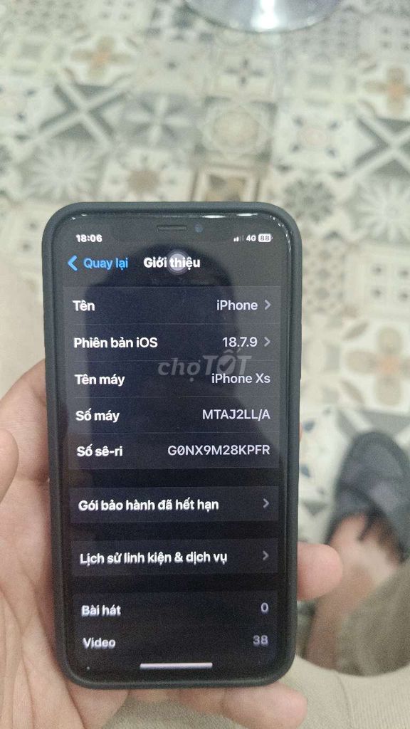 Apple iPhone Xs 64GB Đen Lỗi Face ID. Mua bán Điện thoại tại Huyện Thanh Trì Hà Nội được đăng bởi đạt hình 1