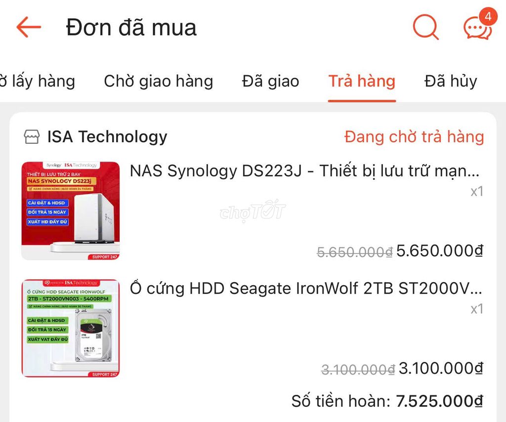 Thiết bị lưu trữ mạng Synology DS223J 2TB Mới. Mua bán Phụ kiện (Màn hình, Chuột...) tại Thành phố Dĩ An Bình Dương được đăng bởi Tên chưa cung cấp hình 1