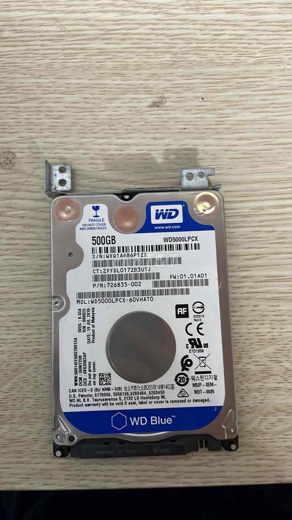HDD WD blue 500GB sẵn win 10. Mua bán Linh kiện (RAM, Card...) tại Thị xã Cửa Lò Nghệ An được đăng bởi Hoang Long hình 1