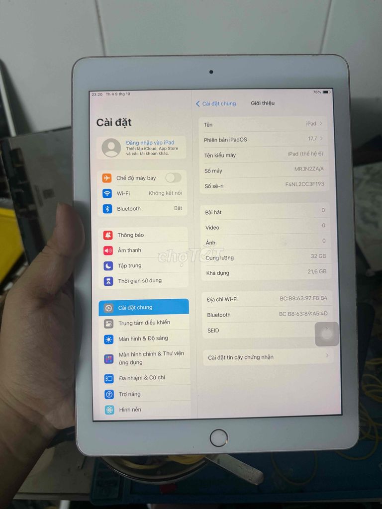 ipad gen 6 32gb full bao sài