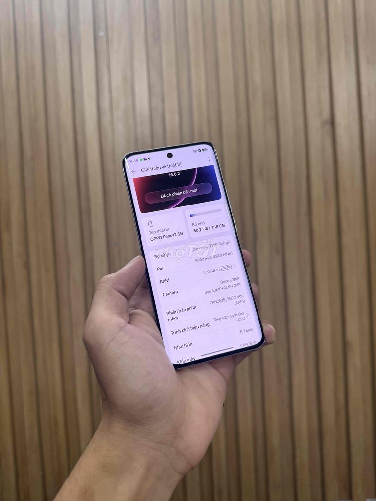 Oppo Reno 12 5G 12GB/256GB Bạc. Mua bán Điện thoại tại Quận Đống Đa Hà Nội được đăng bởi Hanoi moibile đức hình 1