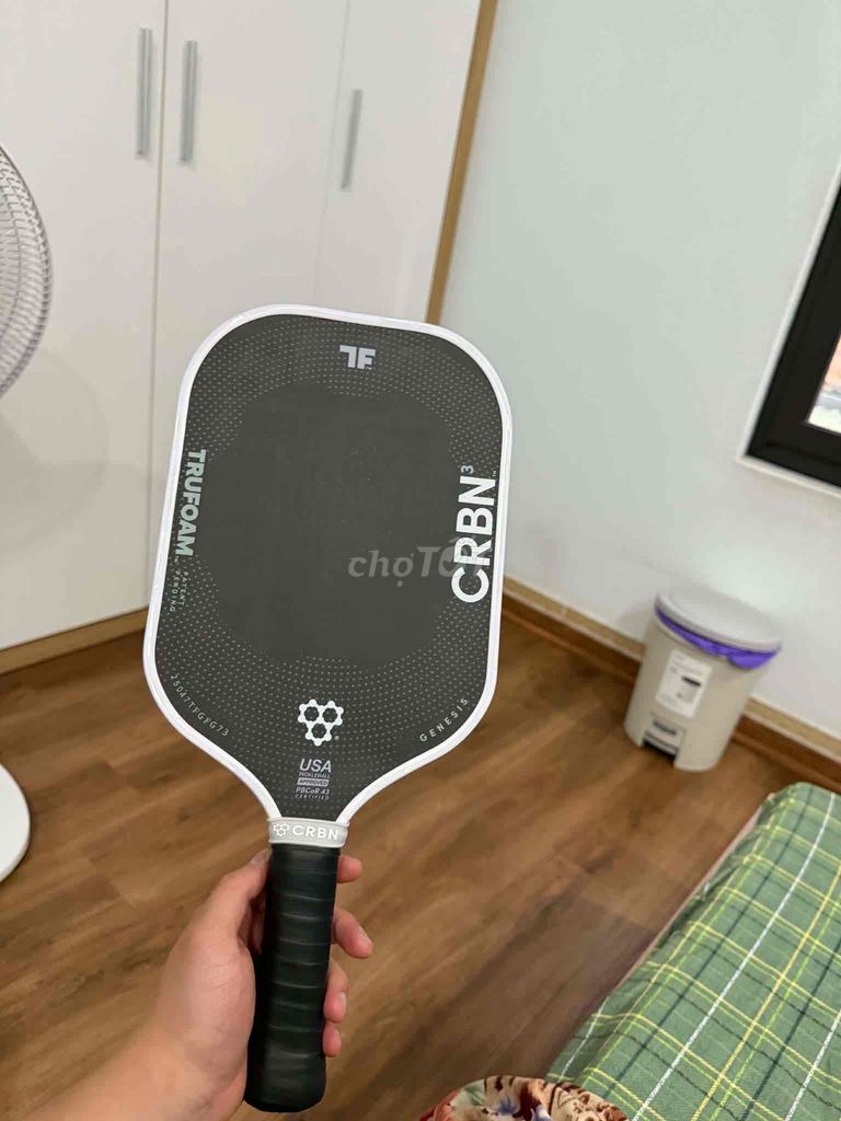 Vợt Pickleball CRBN Genesis Đời 3 Đen trắng