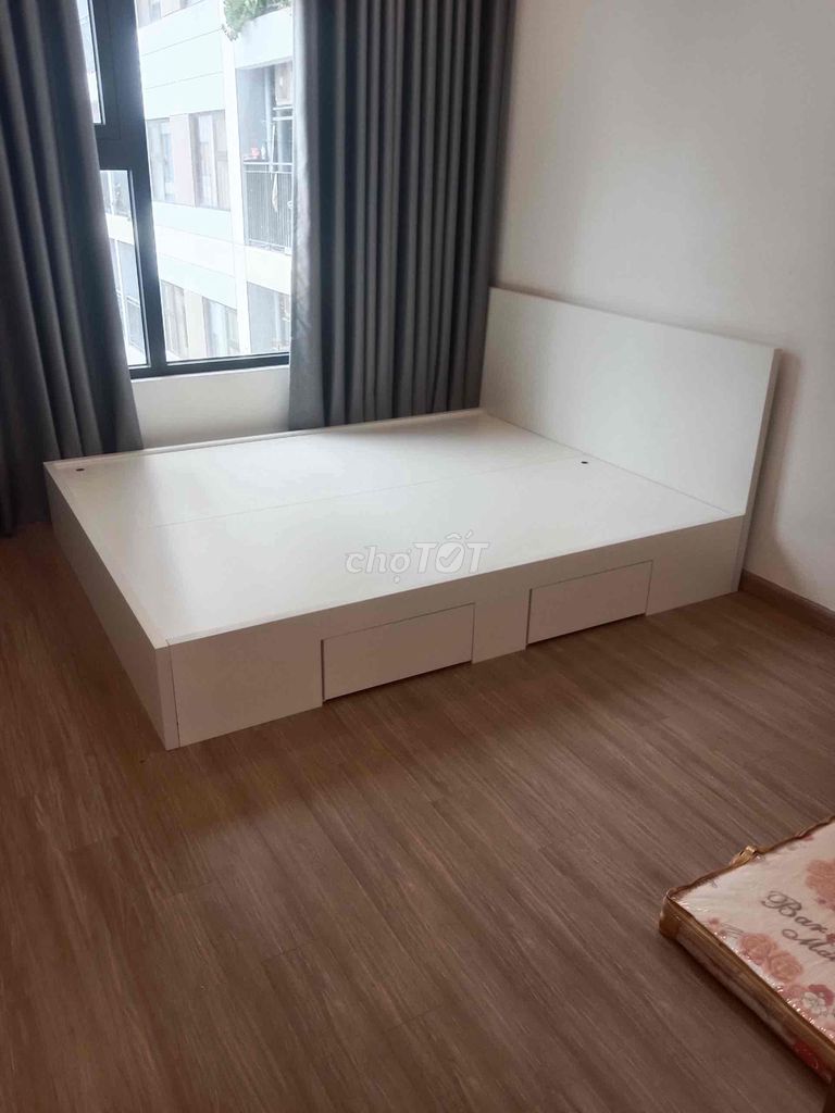 Giường ngủ Gỗ MDF 1m6x2m Trắng. Mua bán Giường, chăn ga gối nệm tại Thành phố Thủ Dầu Một Bình Dương được đăng bởi hạnh hình 1