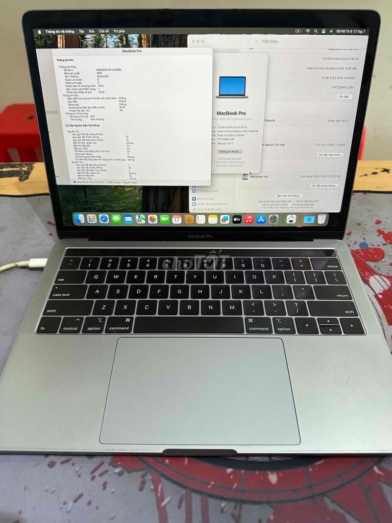 Apple MacBook Pro 2019 i5 8GB/128GB Xám. Mua bán Laptop tại Quận Đống Đa Hà Nội được đăng bởi Nam Đường Láng hình 1