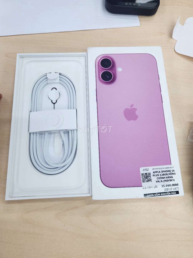 Apple iPhone 16 Plus 128GB Hồng mới kích hoạt. Mua bán Điện thoại tại Quận Tân Bình Tp Hồ Chí Minh được đăng bởi Nguyễn Anh hình 1