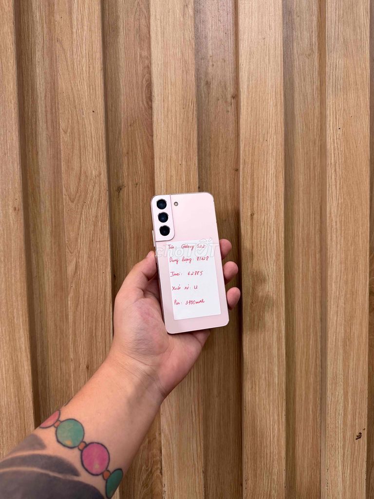 Samsung S22 128GB Hồng Like New. Mua bán Điện thoại tại Quận Đống Đa Hà Nội được đăng bởi  HT Mobie Trả góp nợ xáu bao duyệt hình 1